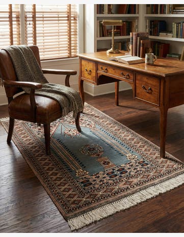 2' 8 x 4' 1 Hand Knotted Bokhara Oriental Wool Rug