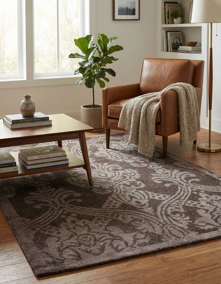 Detail image of 3' 1 x 4' 10  Hand Knotted Darya Wool Rug