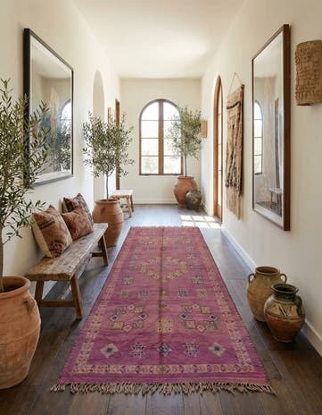 6' 4 x 15' 9 Hand Knotted Moroccan Wool Runner Rug