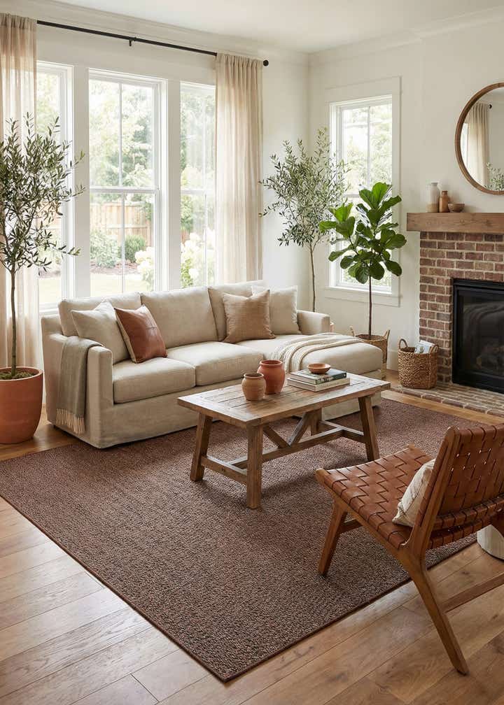 6' x 9' Easy-Clean Modern Indoor / Outdoor Rug