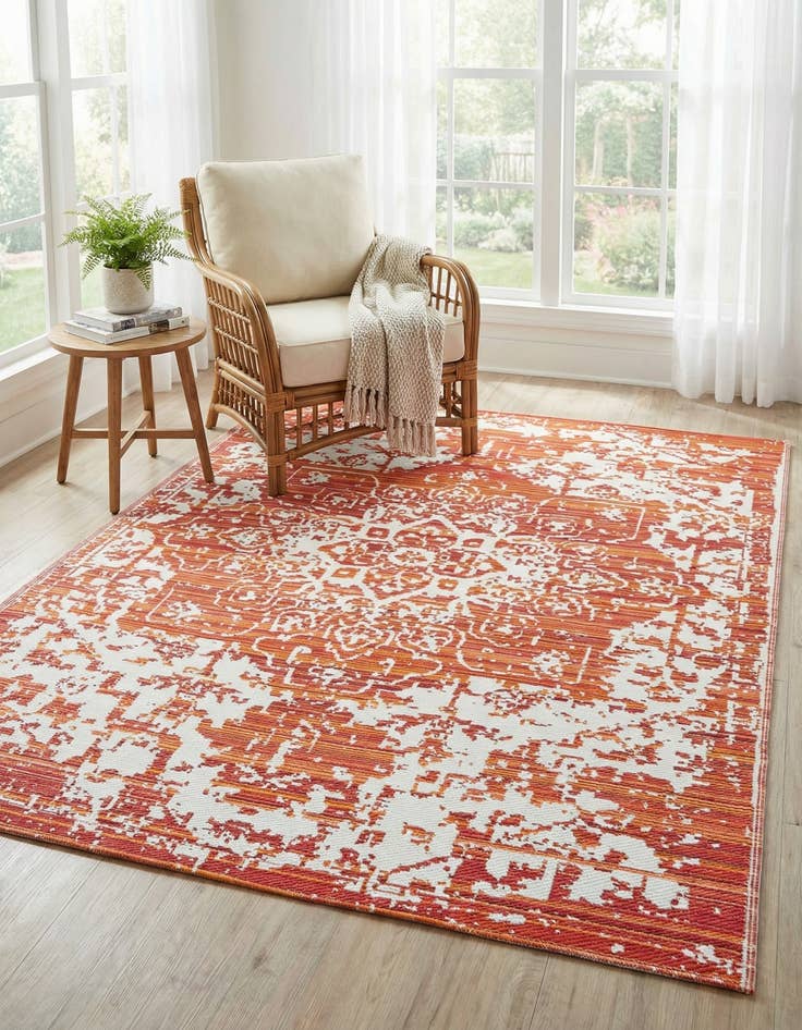 Detail image of  7' 10 x 10'  Washable Vista Breeze Indoor / Outdoor Rug