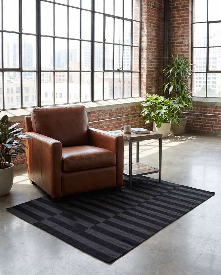 4' 2 x 5' 10 Hand Woven Kilim Modern Wool Rug