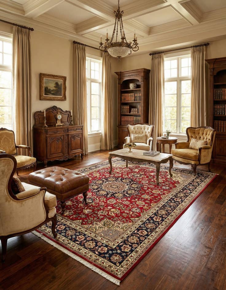 Detail image of 5' 1 x 6' 5 Tabriz Rug