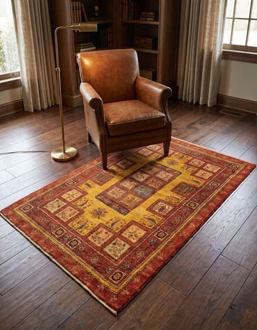 3' 3 x 5' 3 Kashkuli Wool Rug