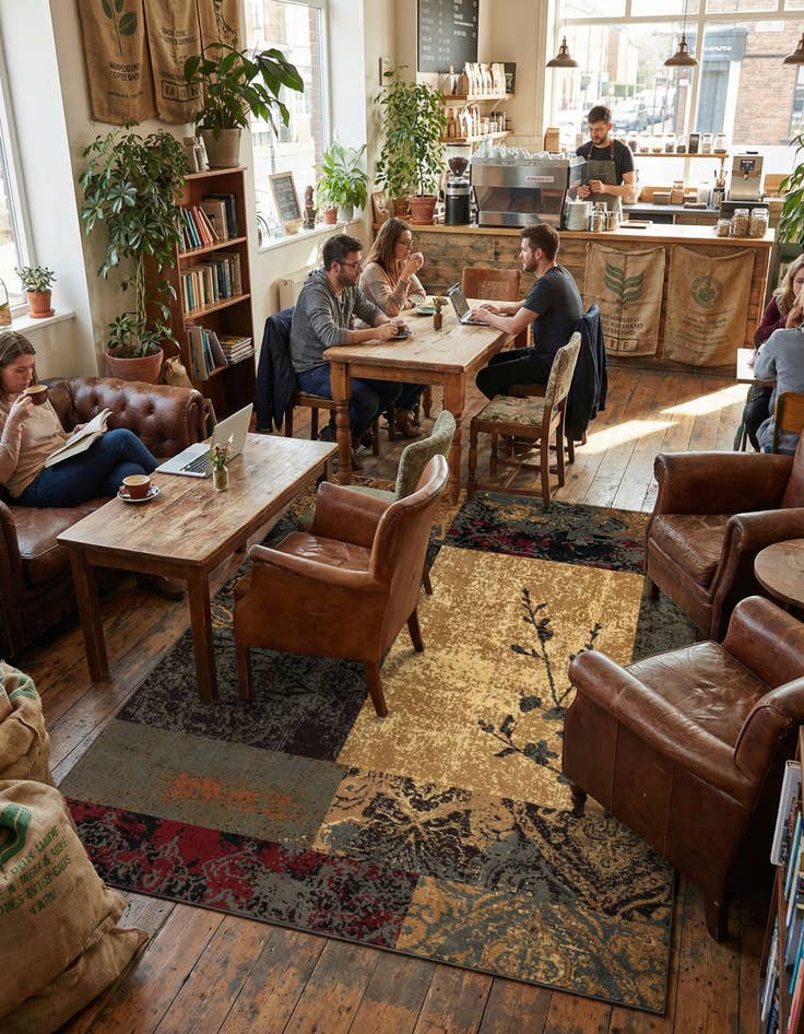 Detail image of 7' x 10' Coffee Shop Rug