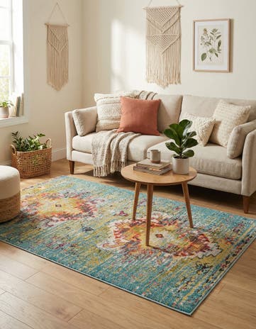 4' x 6' Washable Carnevale Rug