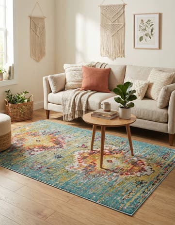 4' x 6' Washable Carnevale Rug