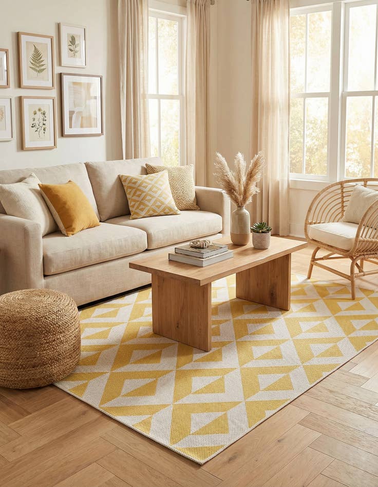 Detail image of 4' x 6' Easy-Clean Jill Zarin Napa Indoor / Outdoor Rug