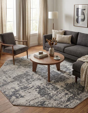Gray Finsbury Octagon Rug