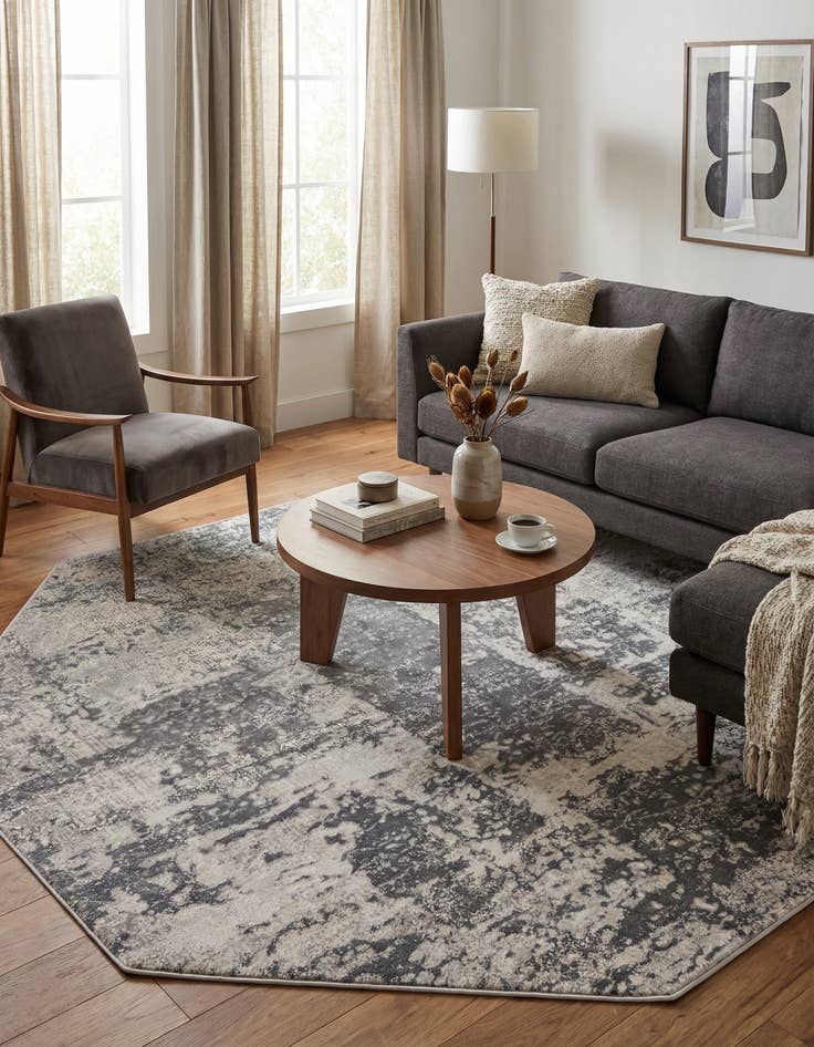 Detail image of 7' 10 x 7' 10 Finsbury Octagon Rug