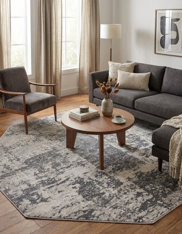 Gray Finsbury Octagon Rug