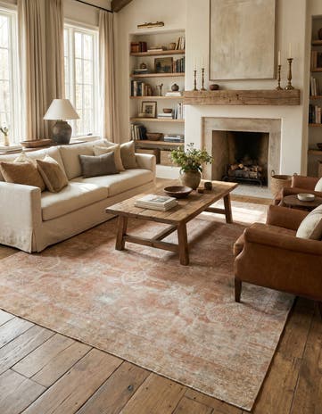 9' 4 x 12' 9 Hand Knotted Ultra Vintage Persian Wool Rug