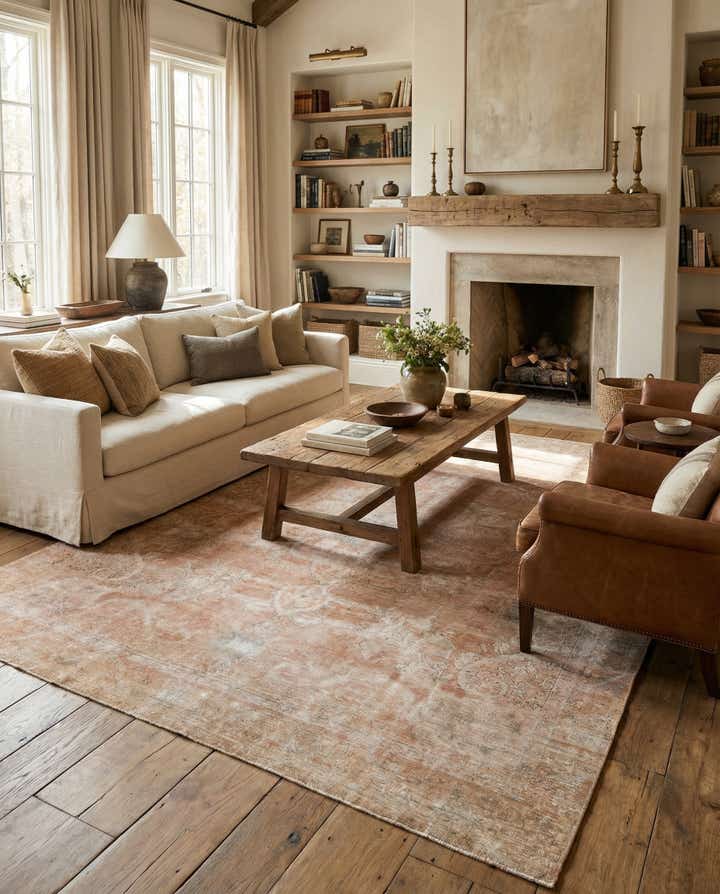 9' 4 x 12' 9 Hand Knotted Ultra Vintage Persian Wool Rug
