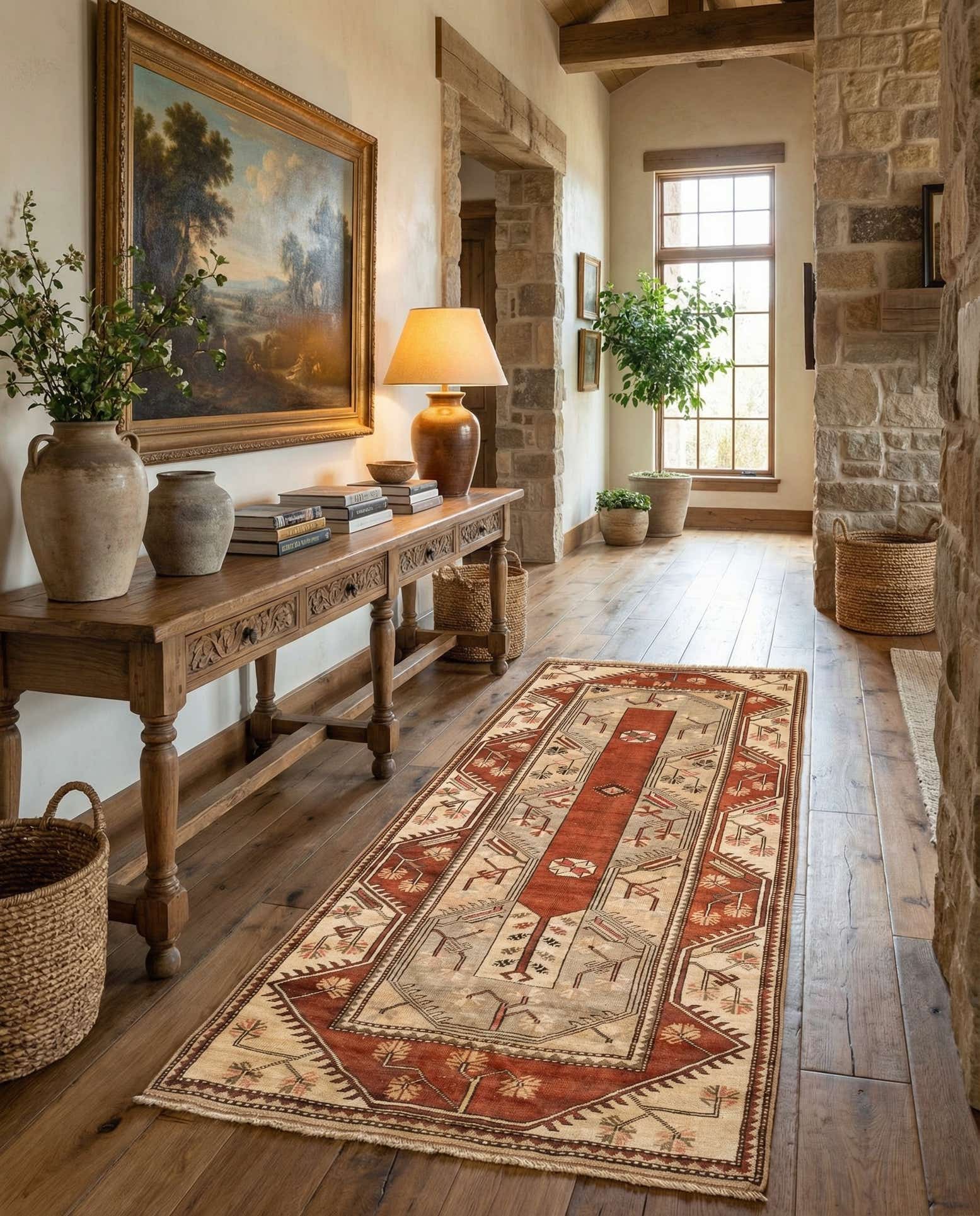 4' x 7' 8 Hand Knotted Anatolian Wool Runner Rug