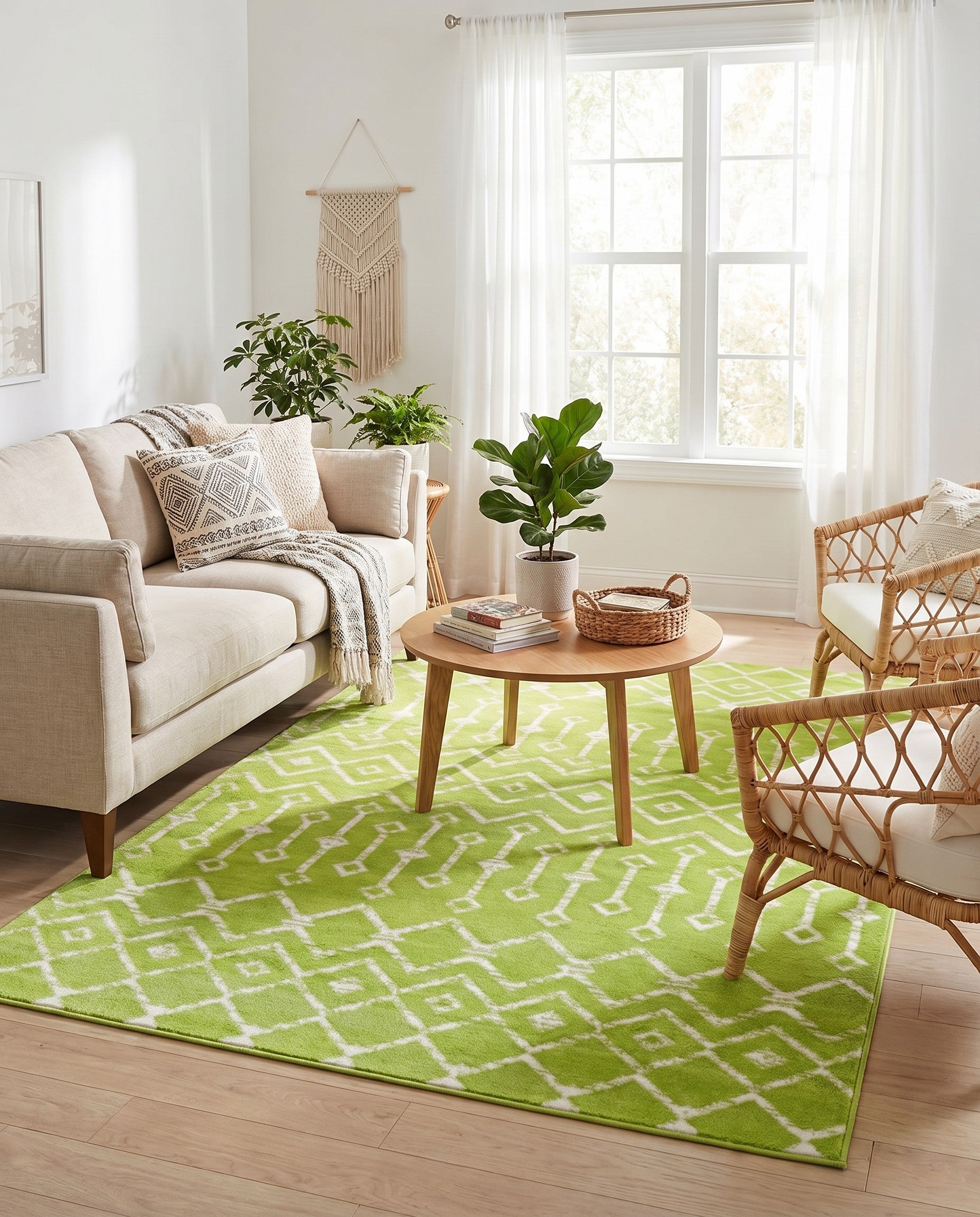 4' x 6' Kasbah Trellis Rug