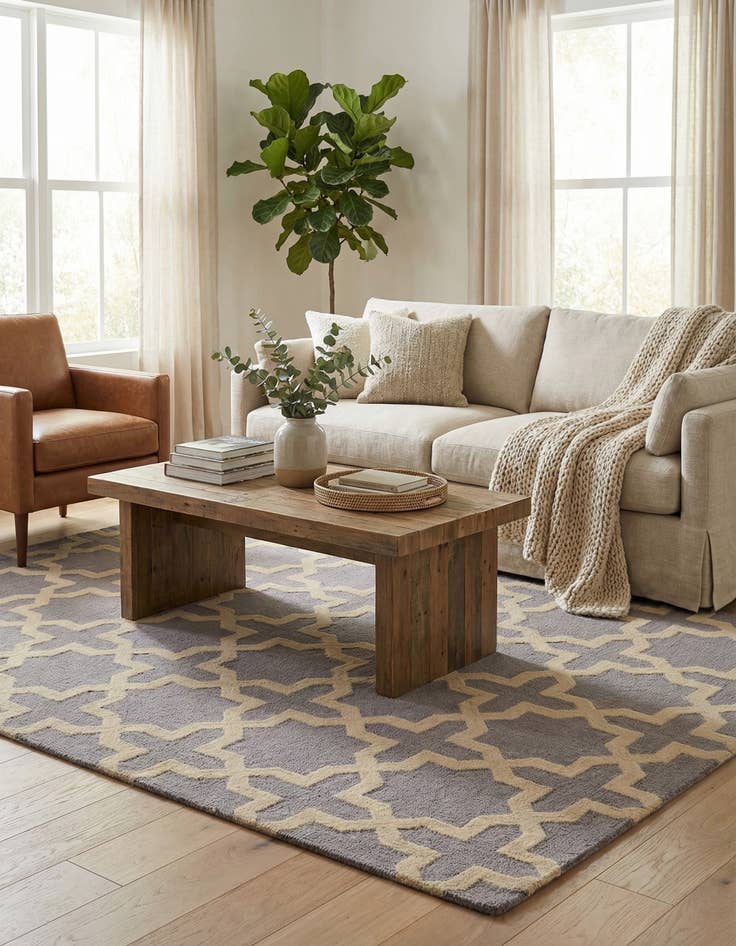 Detail image of 5' 4 x 7' 9 Luna Wool Rug