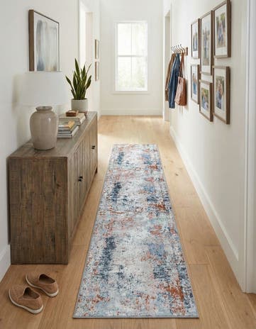 2' 7 x 12' Kamala Washable Runner Rug