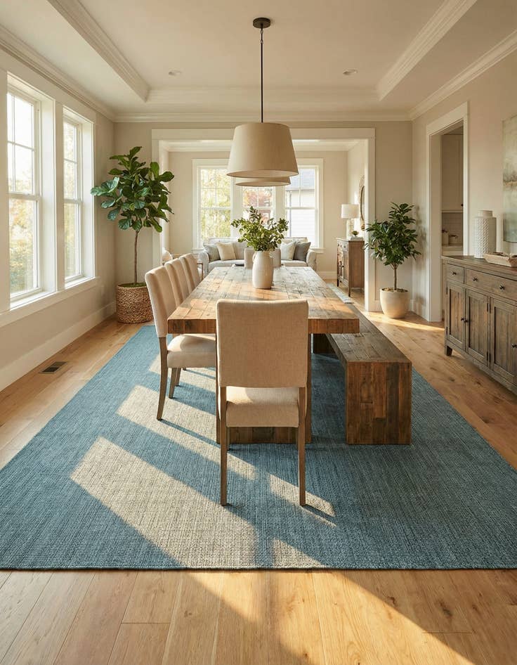 Detail image of  10' x 14' 1  Washable Solid Indoor / Outdoor Rug