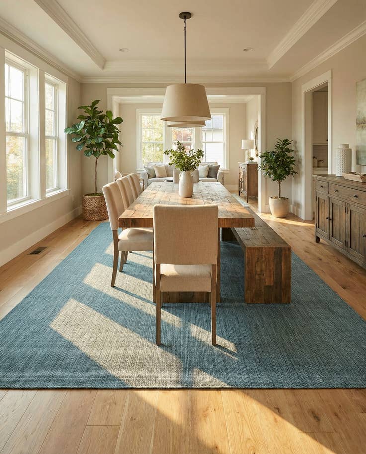 Detail image of 10' x 14' 1 Easy-Clean Solid Indoor / Outdoor Rug