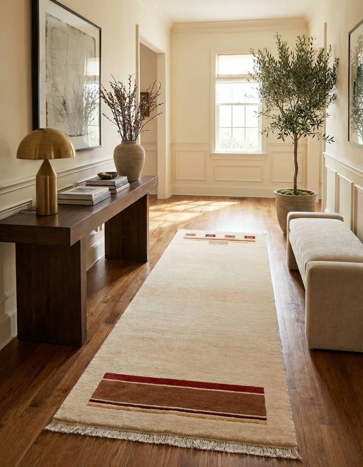 Detail image of 2' 9 x 9' 10  Hand Knotted Darya Wool Runner Rug