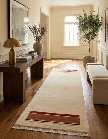 2' 9 x 9' 10 Hand Knotted Darya Wool Runner Rug