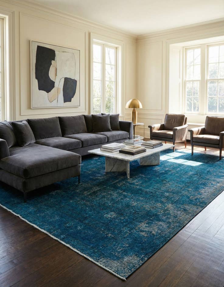 Detail image of 9' 10 x 12' 3  Hand Knotted Ultra Vintage Persian Wool Rug