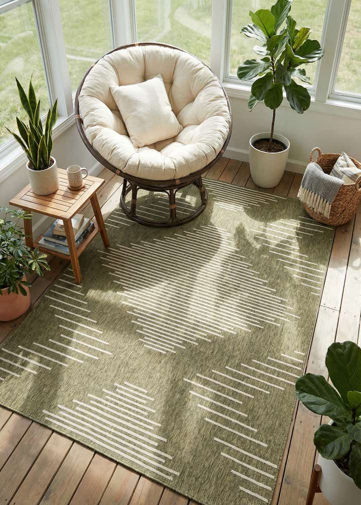 7' x 10' Easy-Clean Modern Indoor / Outdoor Rug