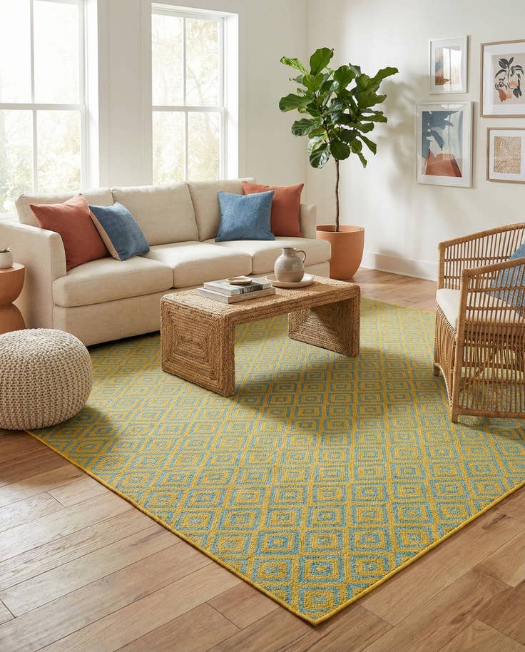 Detail image of 7' 10 x 7' 10 Easy-Clean Jill Zarin Costa Rica Indoor / Outdoor Square Rug