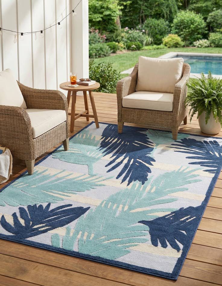Detail image of 6' x 9'  Washable Aruba Indoor / Outdoor Rug