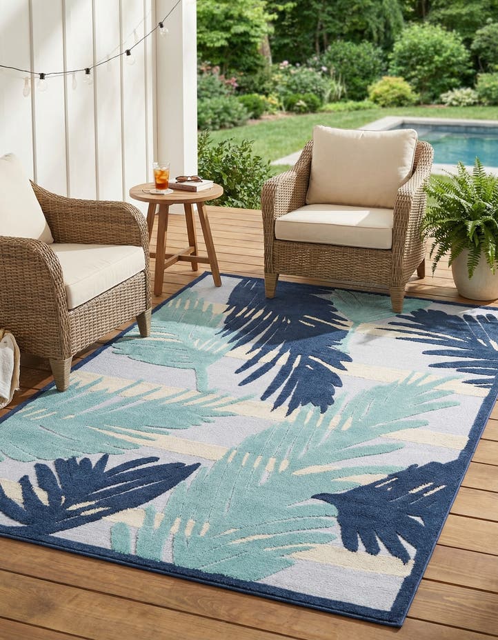 6' x 9' Easy-Clean Aruba Indoor / Outdoor ...