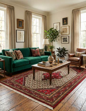 6' 6 x 9' 9 Allahabad Wool Rug