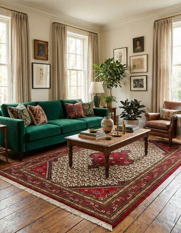 6' 6 x 9' 9 Allahabad Wool Rug