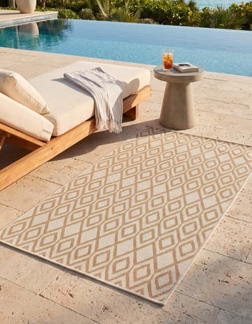 3' x 5' 3 Easy-Clean Jill Zarin Costa Rica Indoor / Outdoor Rug