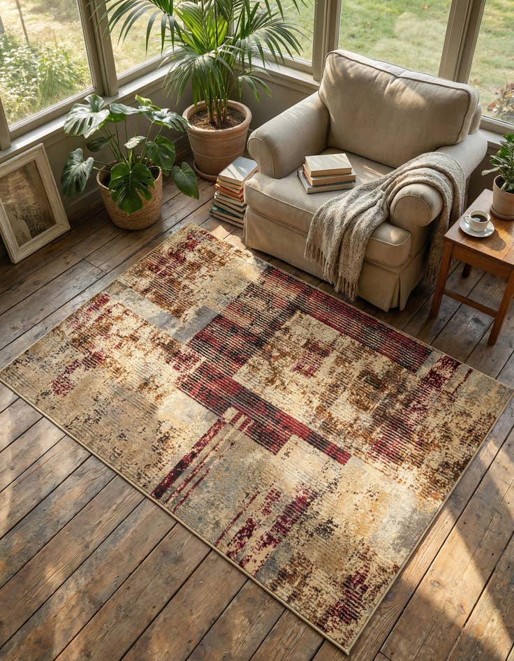 Detail image of 4' x 6' Saturn Rug