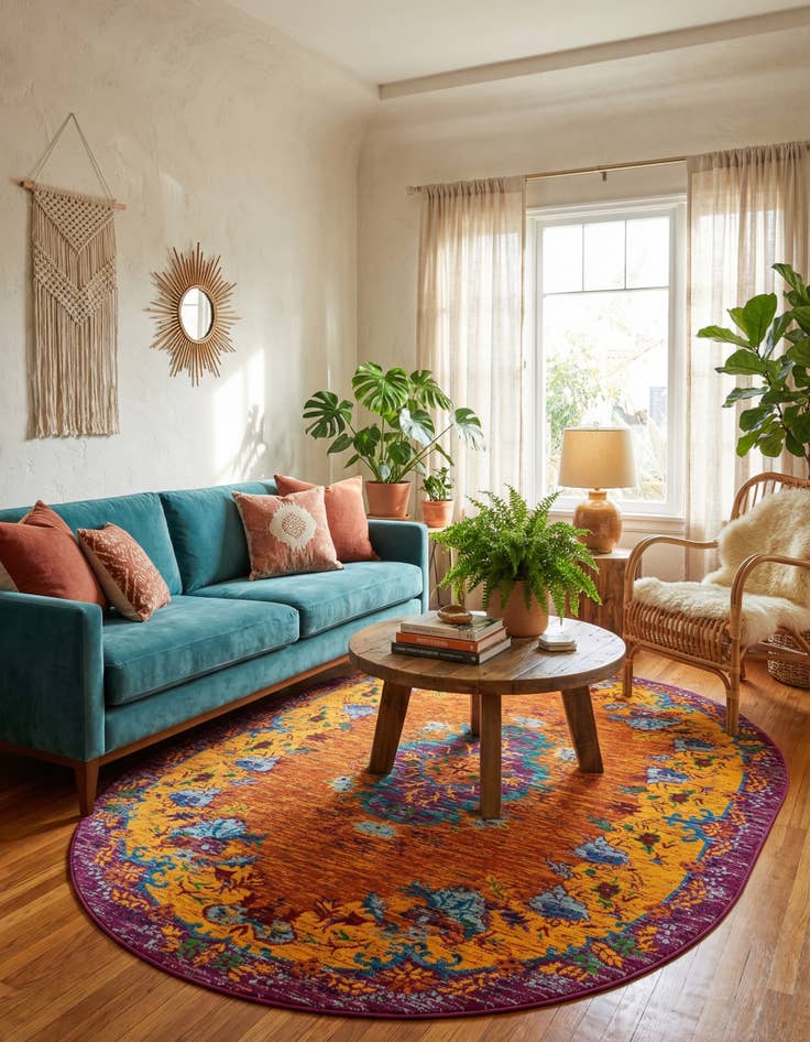 Detail image of  7' 10 x 10' Calypso Oval Rug