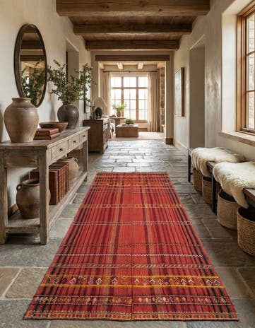 5' 5 x 11' 4 Jajim Wool Runner Rug