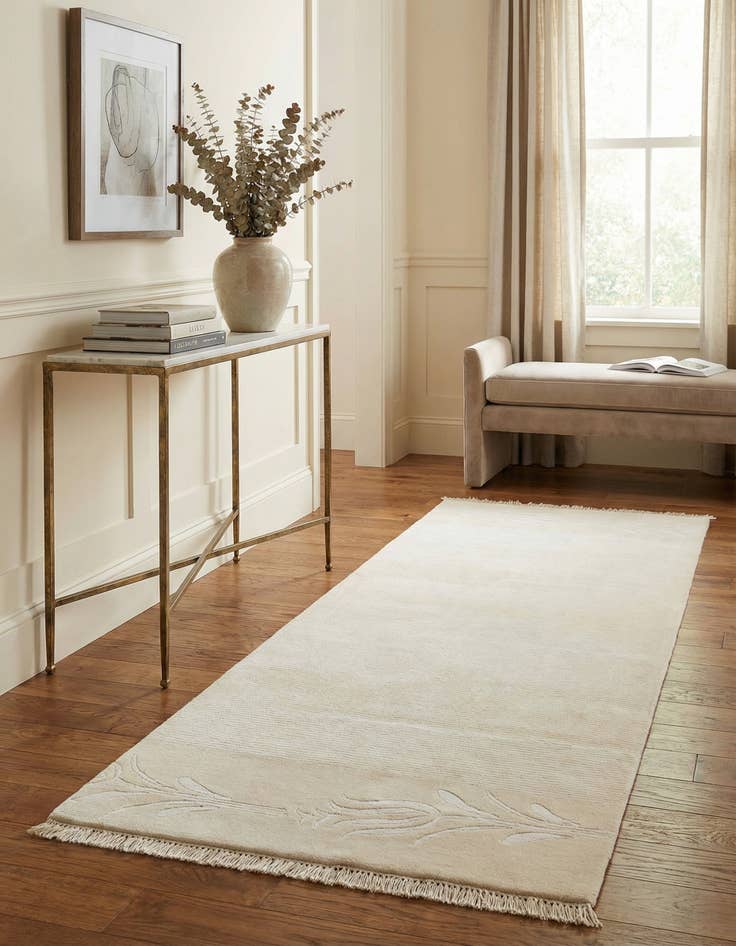 Detail image of 2' 11 x 9' 4  Hand Knotted Darya Wool Runner Rug