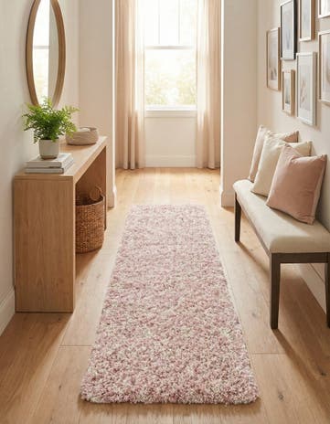2' x 7' Moroccan Trellis Shag Runner Rug