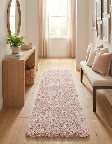 2' x 7' Moroccan Trellis Shag Runner Rug