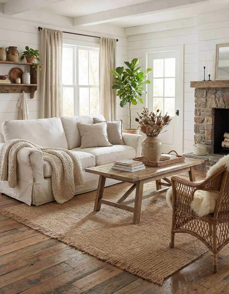 Detail image of 5' 1 x 5' 1 Cottage Farm Square Rug