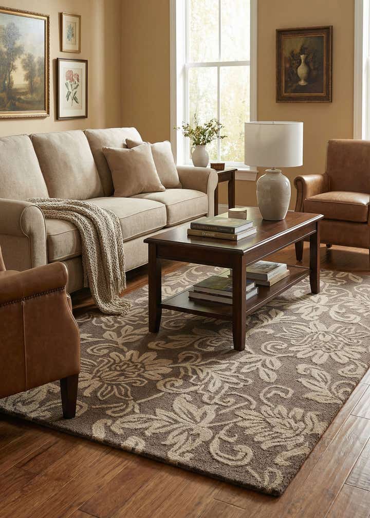 5' x 8' Agra Wool Rug