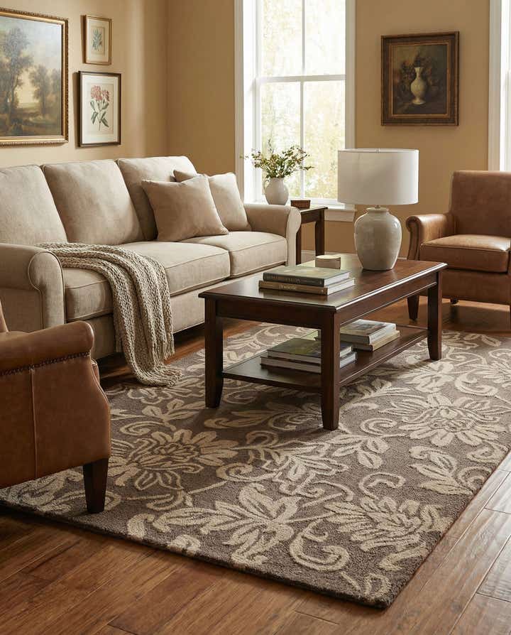 5' x 8' Agra Wool Rug
