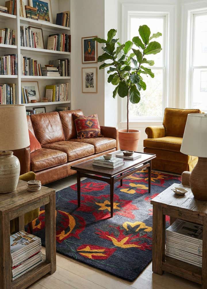 5' x 8' Agra Wool Rug