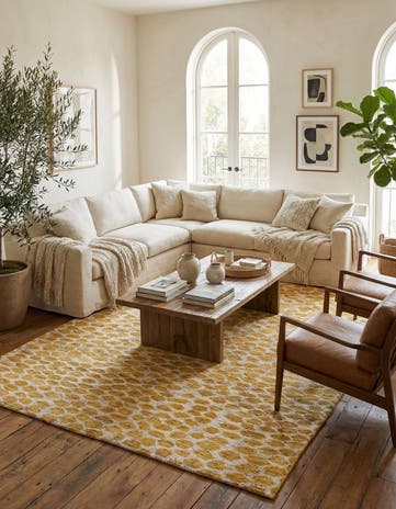 6' x 9' 1 Hand Knotted Moroccan Wool Rug
