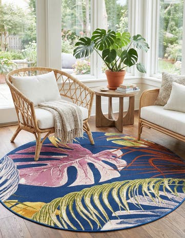 Blossom Round Rug