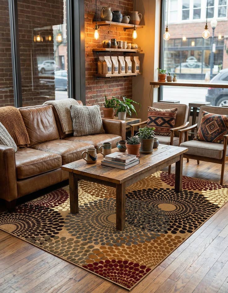 Detail image of 7' x 10' Coffee Shop Rug