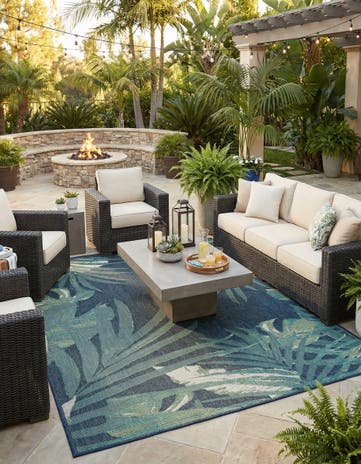 7' 10 x 10' Easy-Clean Baja Indoor / Outdoor Rug