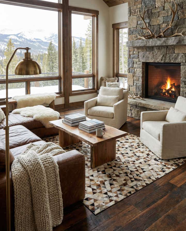 5' 1 x 7' 11 Cowhide - Patchwork Rug