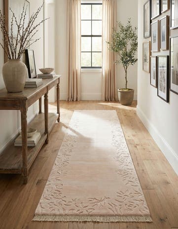 2' 7 x 9' 11 Hand Knotted Darya Wool Runner Rug