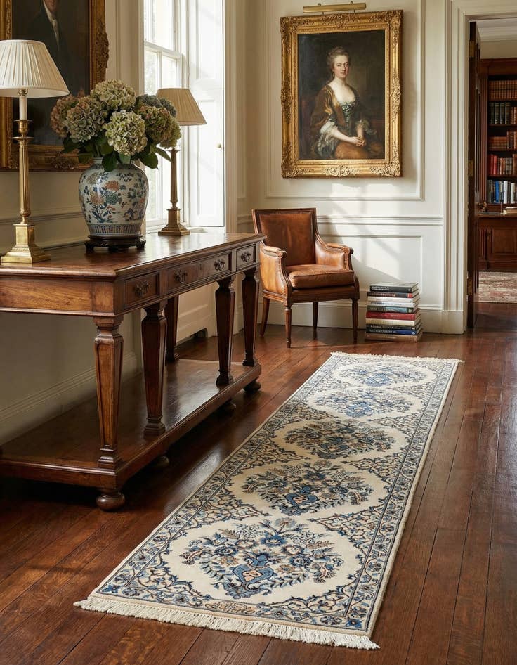 Detail image of 1' 8 x 7' 10  Hand Knotted Nain Rug